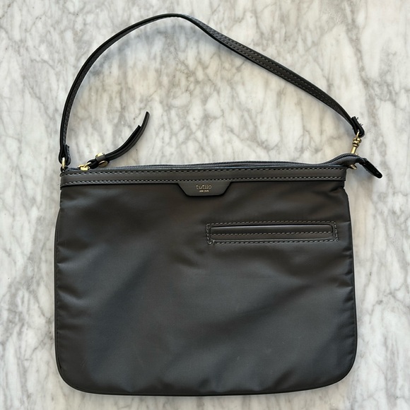 Tutilo New York Nylon Shoulder Bag Gray - Picture 1 of 7